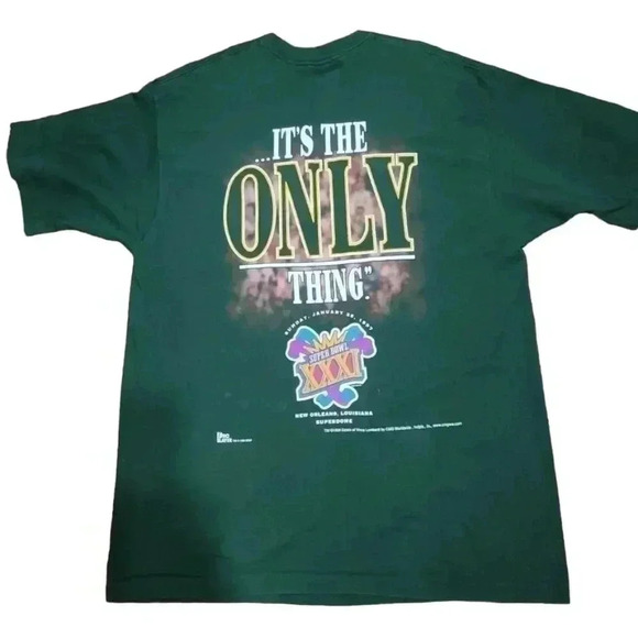 VINTAGE Green Bay Packers Vince Lombardi NFL 90’s T-shirt Size XXL Oversized Fit - Picture 3 of 10